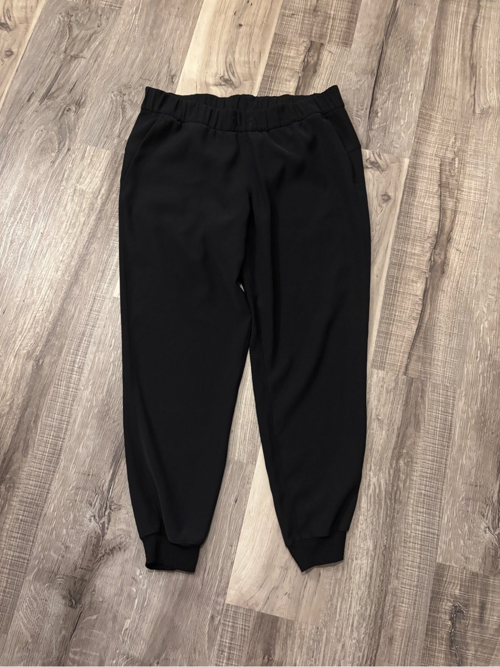 Lululemon Black Women's Jogger Pants - Stretch Knit Tapered Ankle